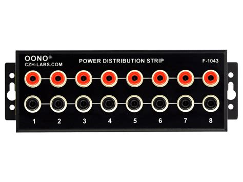 multi channel 12 v power distribution box banana jack|banana jack power distribution strip.